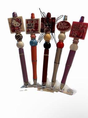 Dr Pepper Beaded Pens (Qty 1)